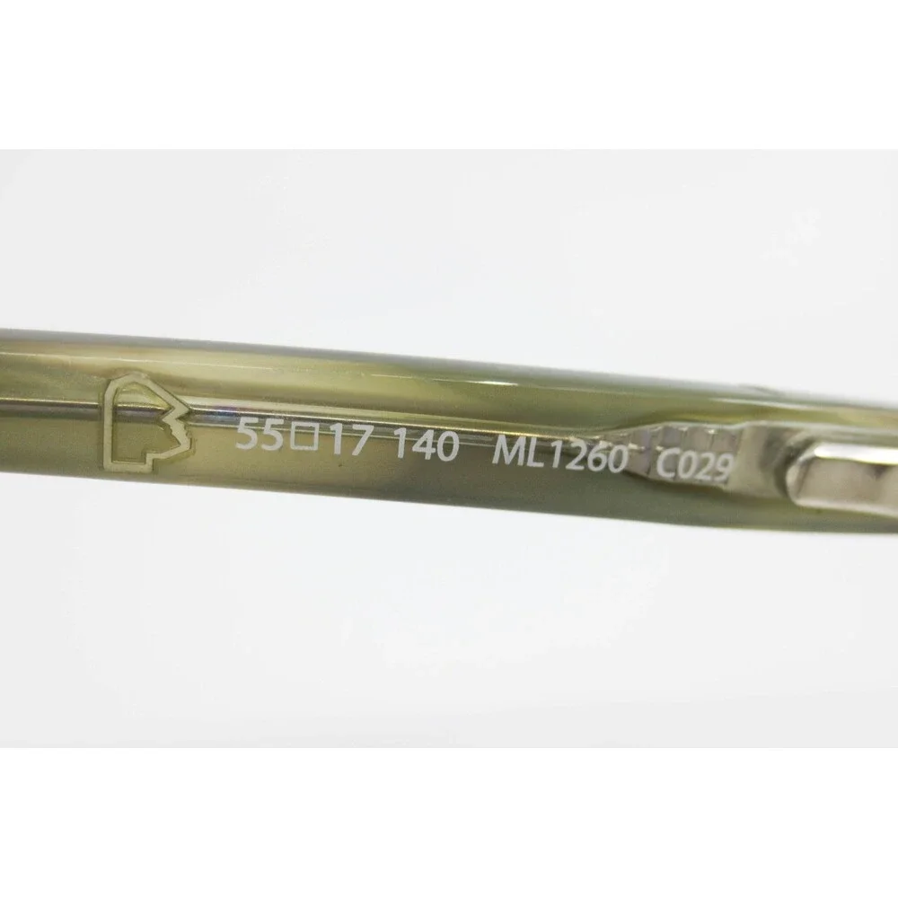 Alain Mikli ML1260 C029 Olive Green Marbled Rectangular Eyeglasses Frames